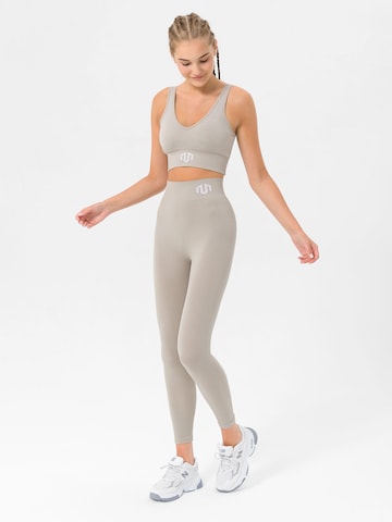 MOROTAI Skinny Sporthose 'NAIKAN SEAMLESS' in Beige