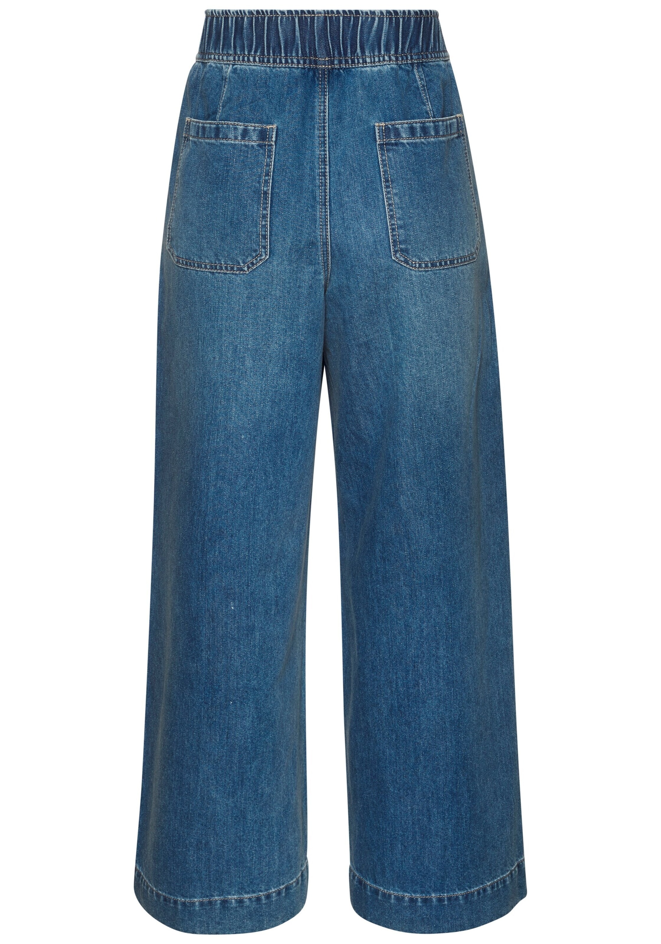 BUFFALO Laiad sääred Voltidega teksapüksid, värv sinine