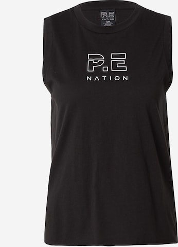 P.E Nation Λειτουργικό μπλουζάκι σε μαύρο: μπροστά