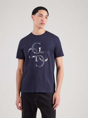GUESS - Camiseta en azul: frente