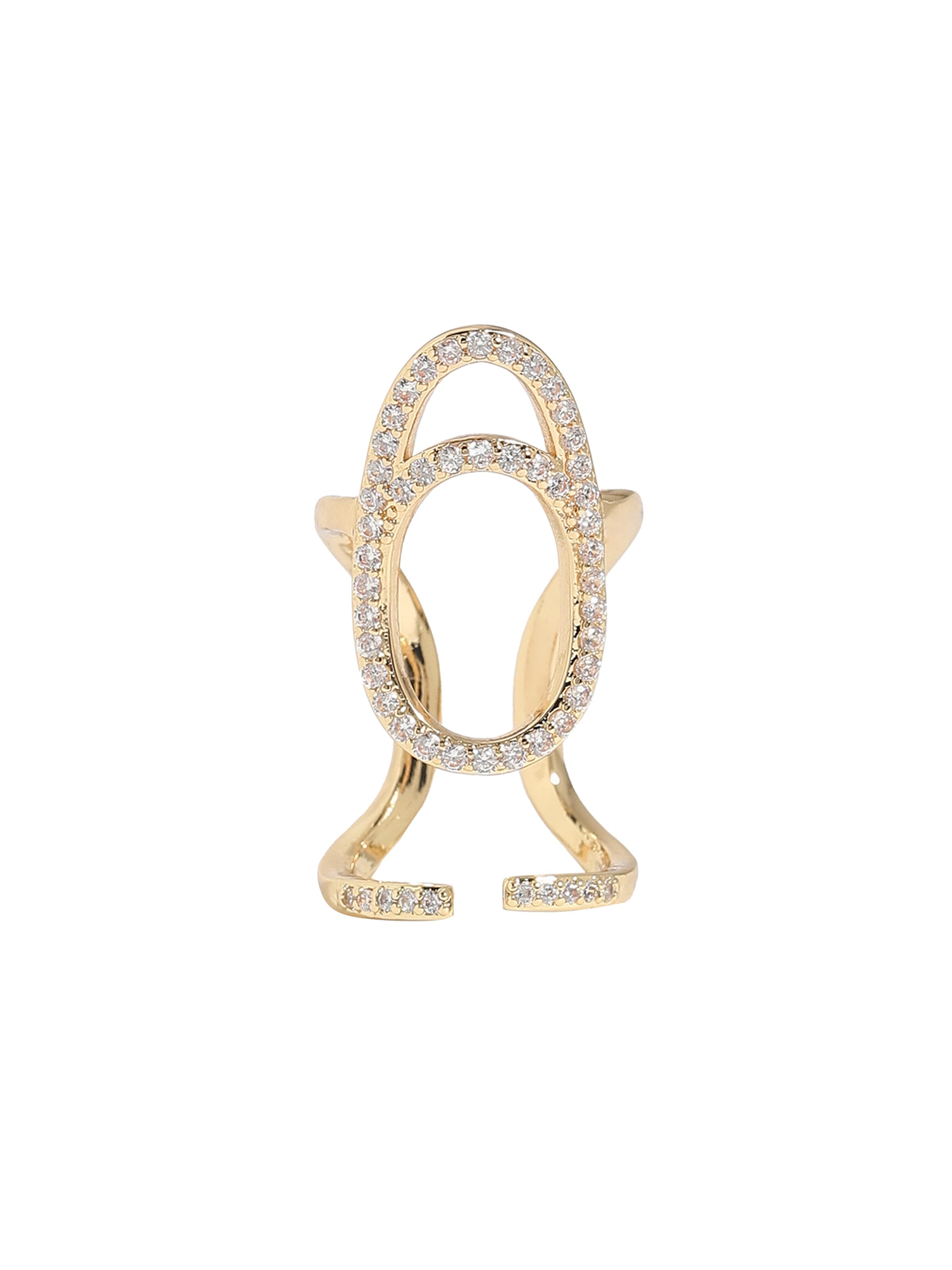 SOHI Ring 'Valkyrie' in Gold: front