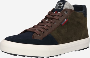 TOMMY HILFIGER High-top trainers in Green: front