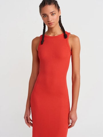 Dilvin Midi Kleid in Rot
