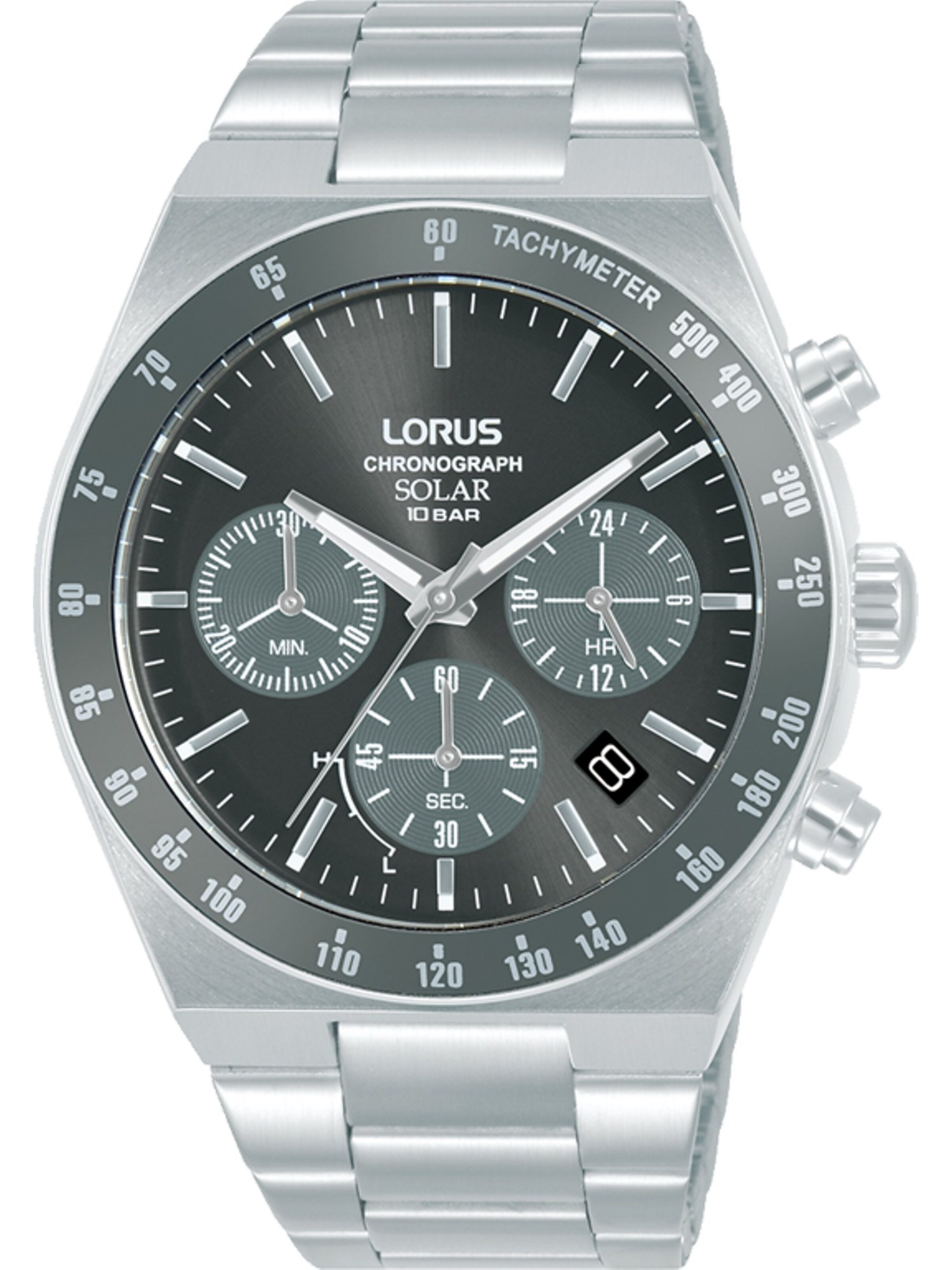 LORUS Analog Watch in Black: front