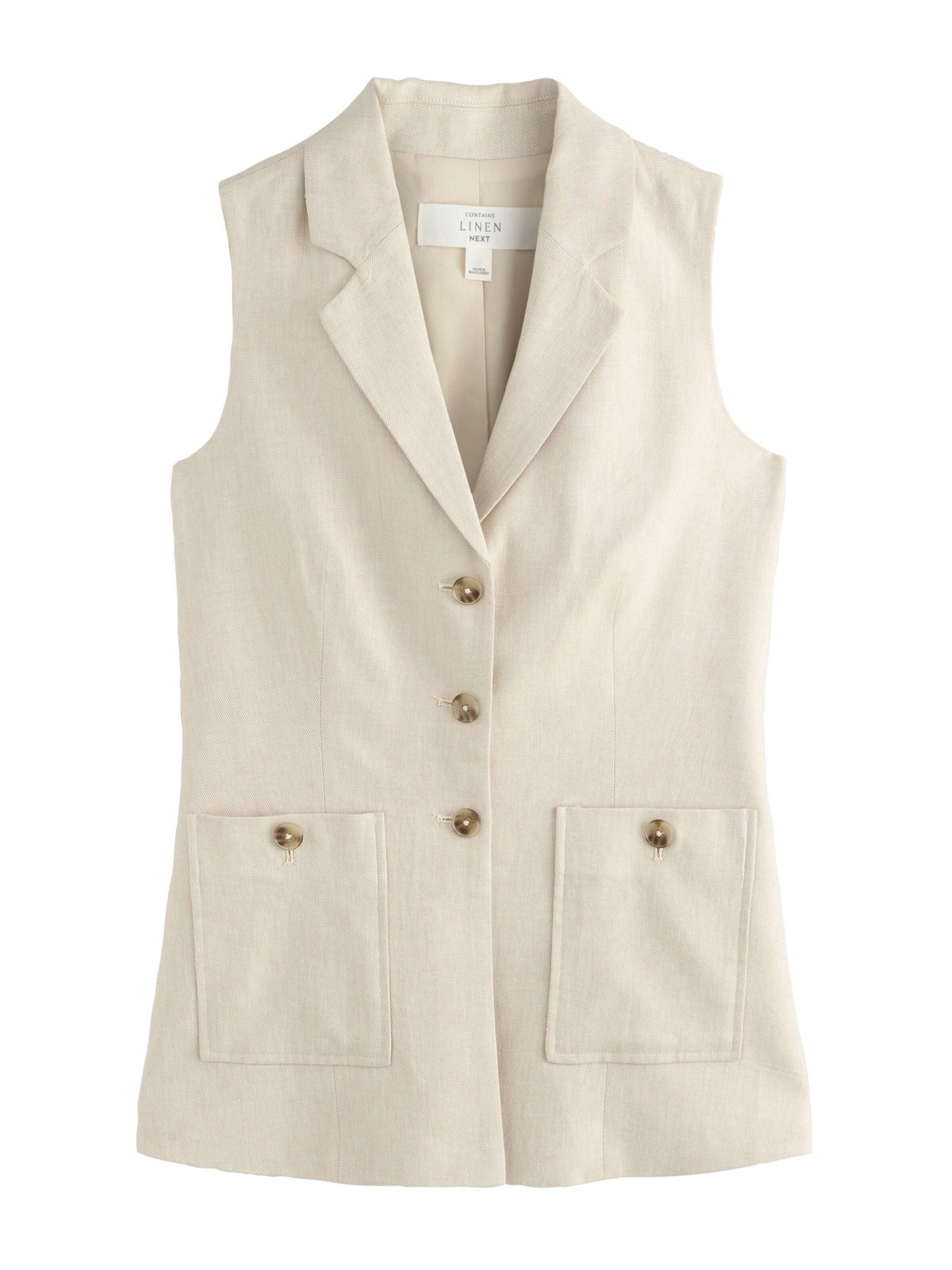 Gilet de costume Next en beige : devant