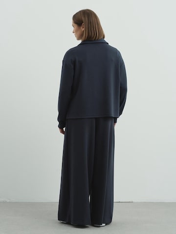 C&City Wide leg Pleat-front trousers in Grey