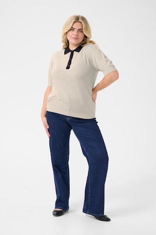 KAFFE CURVE Blouse 'KCAmana' in Beige