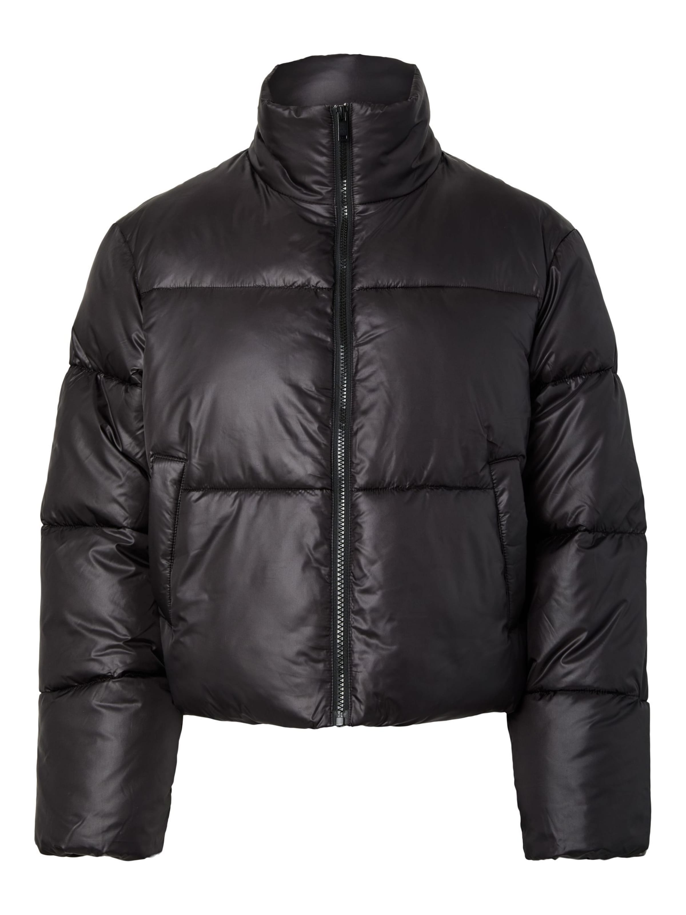 PIECES Übergangsjacke in Schwarz: Vorderseite