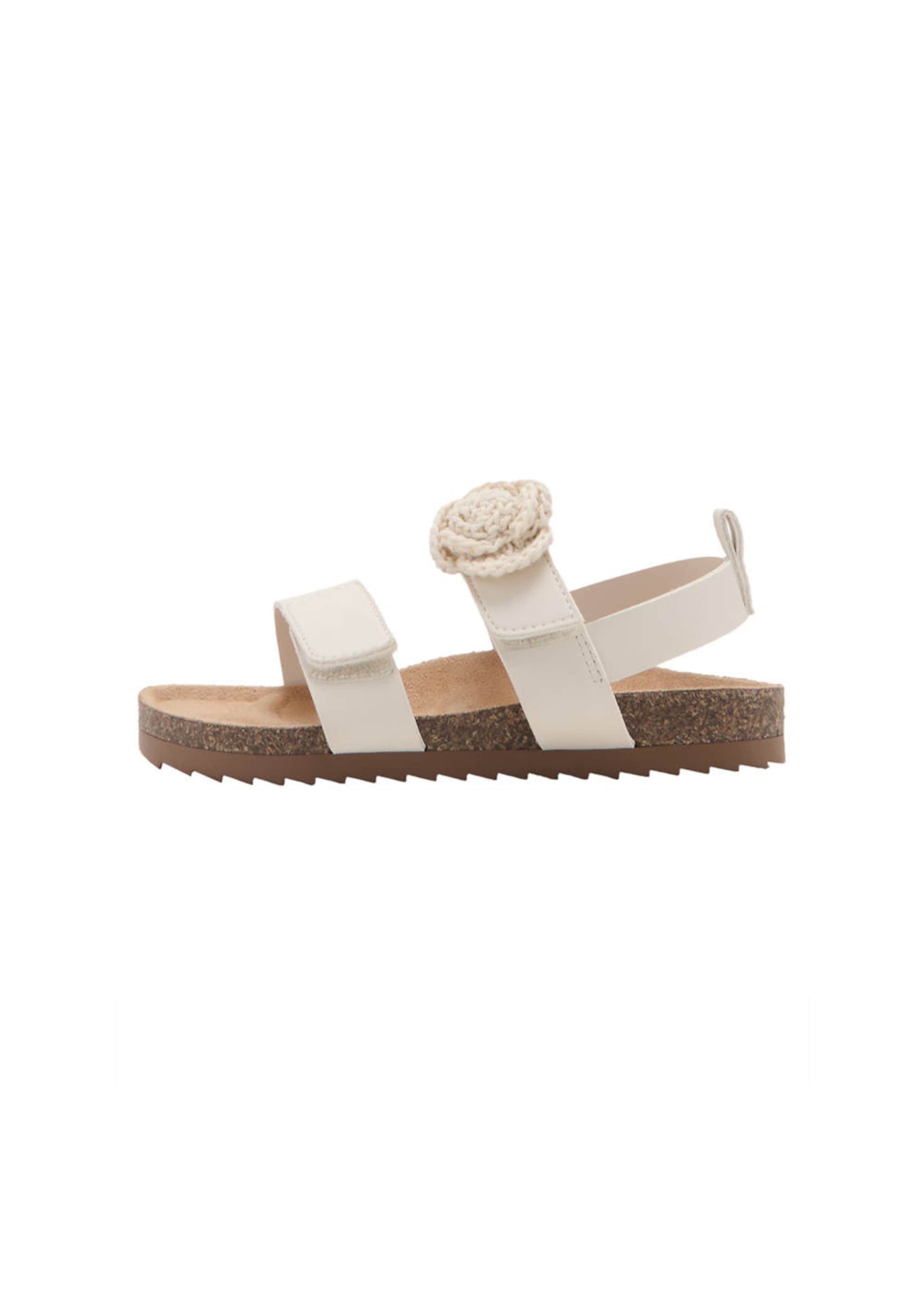 MANGO KIDS Sandale in Weiß: Vorderseite