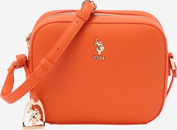 U.S. POLO ASSN. Schoudertas 'New Jones' in Oranje: voorkant