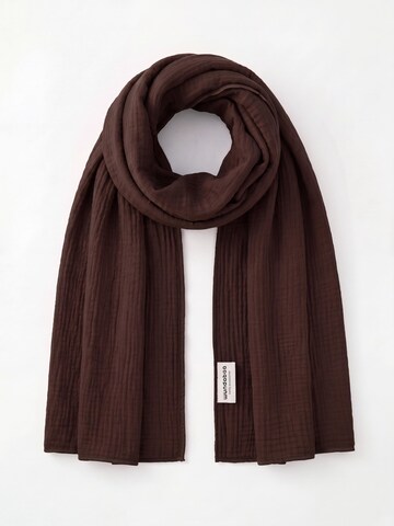 wundabaa Scarf 'mus 180x65' in Brown: front