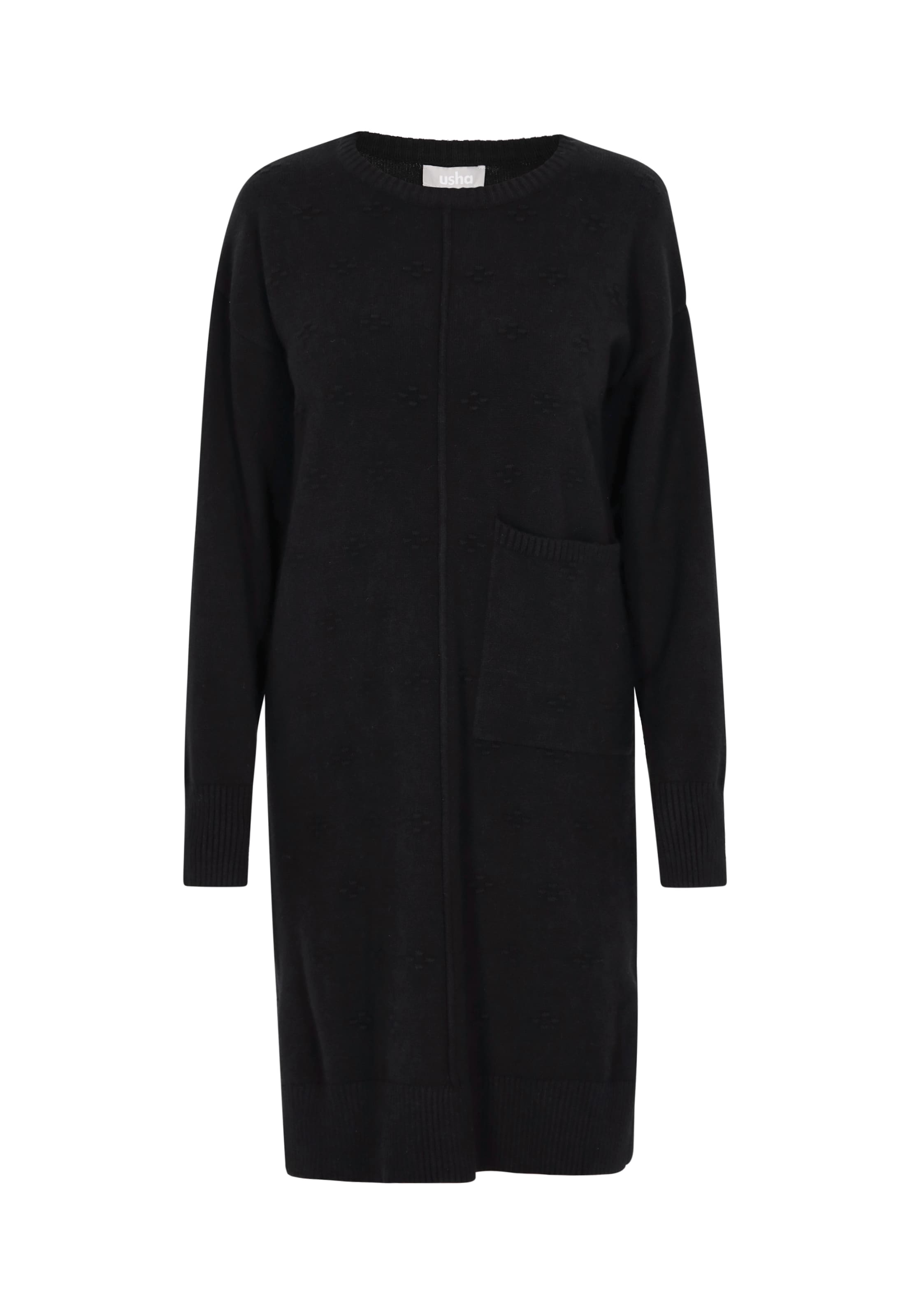 Usha Kleid in Schwarz: Vorderseite