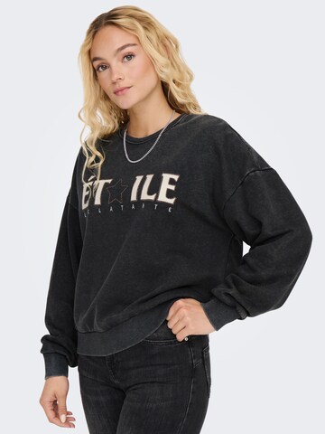 ONLY Sweatshirt 'ONLPenelope' in Black: front