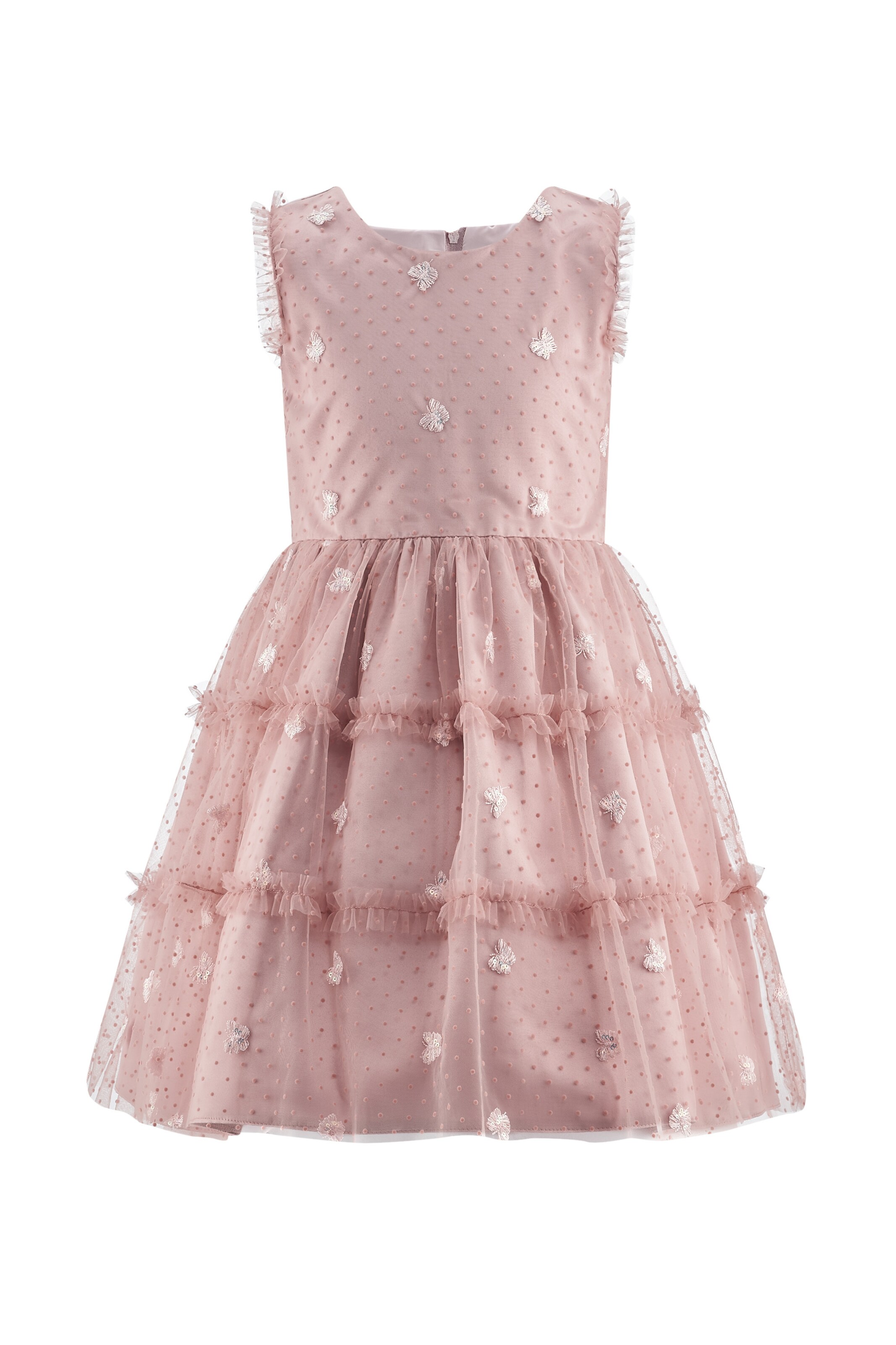 happy girls - Vestido em rosa: frente