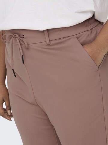ONLY Carmakoma Tapered Trousers 'CARGoldtrash' in Pink