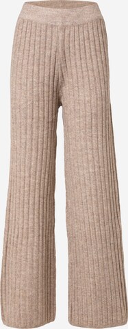 Gina Tricot Wide leg Pants 'Blanca' in Beige: front