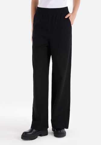 Colin's Wide leg Broek in Zwart: voorkant