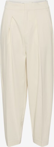 InWear Loosefit Bukser med lægfolder 'Zella' i beige: forside