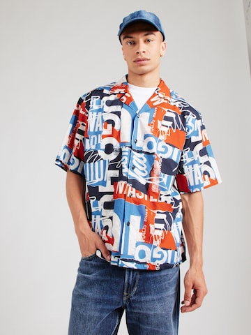 HUGO Comfort fit Overhemd 'Eligino' in Blauw: voorkant