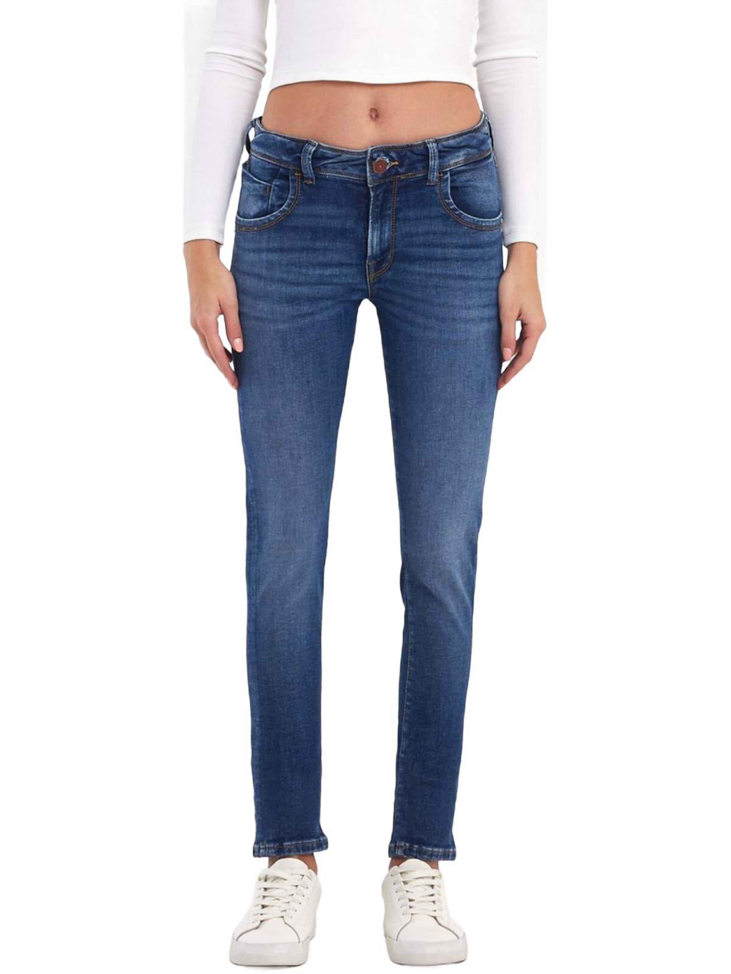 Slimfit Jeans 'LTB Jeans Maxíme Skinny Leg Mid Waist Jeanshose' di LTB Jeans in blu: frontale