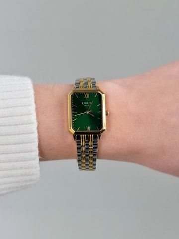 Montre à affichage analogique 'Régler Élégance Steel Bicolor Silver/Gold - Green' Régler en or