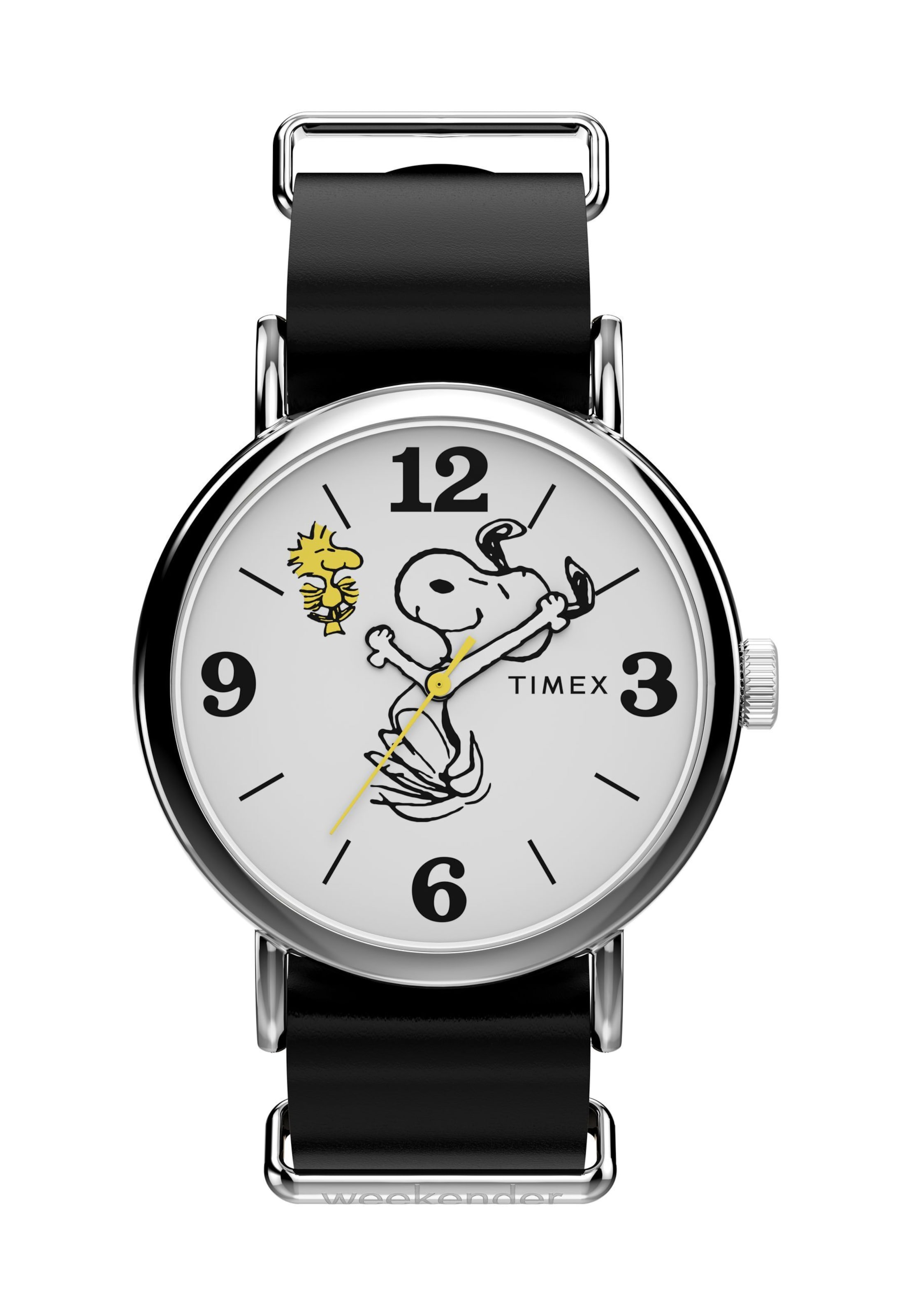 Orologio analogico ' Peanuts Weekender Snoopy ' di TIMEX in nero: frontale