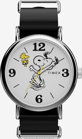 Montre à affichage analogique ' Peanuts Weekender Snoopy ' TIMEX en noir : devant
