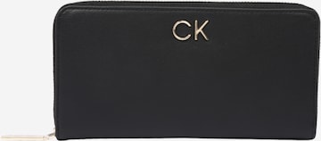 Porte-monnaies Calvin Klein en noir : devant