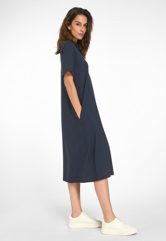 Green Cotton Dress in Blue