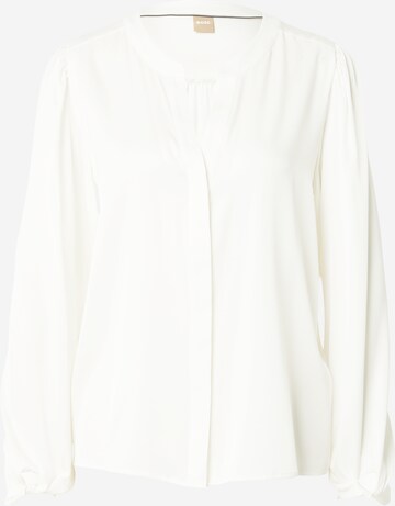 BOSS - Blusa en blanco: frente