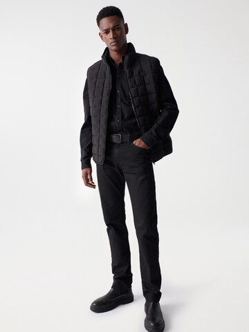 Salsa Jeans Weste in Schwarz