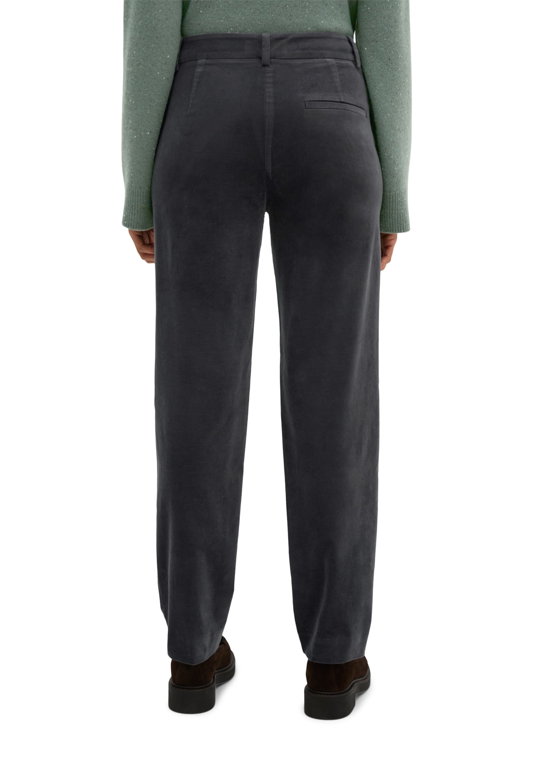 Marc O'Polo Tapered Hose in Grau: Rückseite
