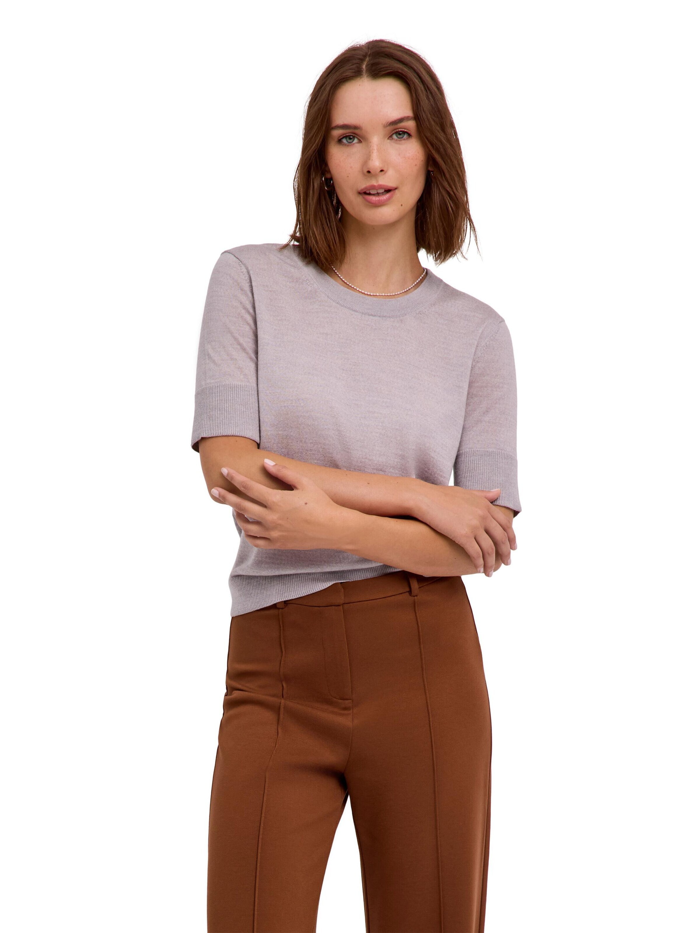 FALKE Pullover 'Pure Merino Wool' in Grau: Vorderseite