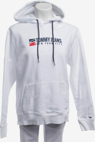 Tommy Jeans Sweatshirt / Sweatjacke L in Weiß: predná strana
