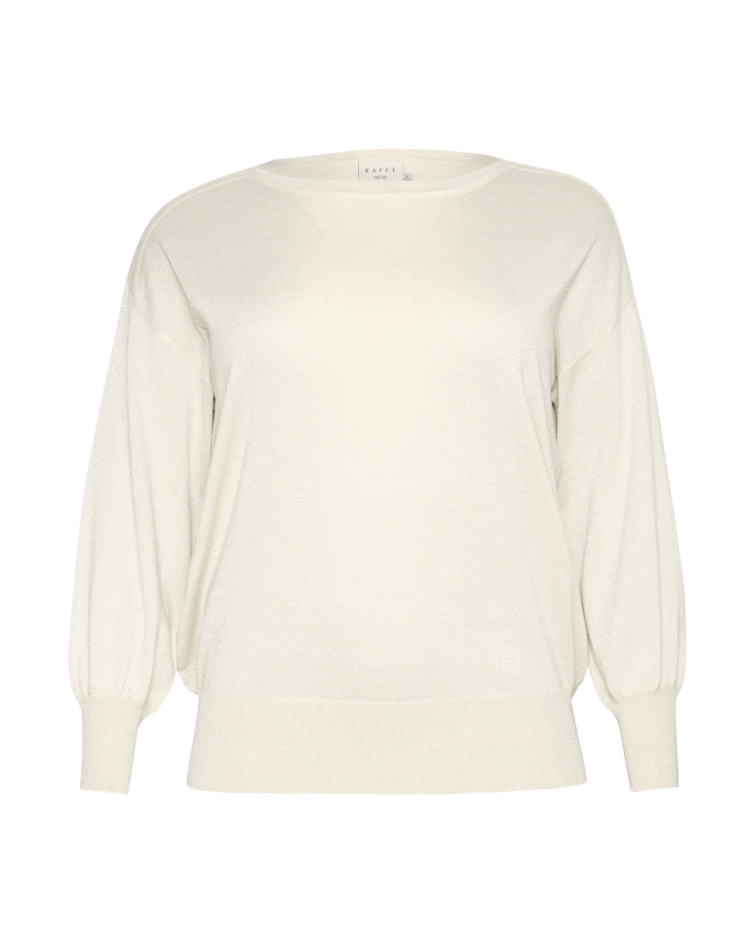 KAFFE CURVE Свитер 'KC Regitta' в Белый: спереди