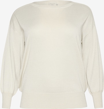KAFFE CURVE Pullover 'KC Regitta' in Weiß: Vorderseite