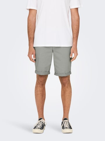 Only & Sons Regular Shorts 'Peter' in Grau: predná strana