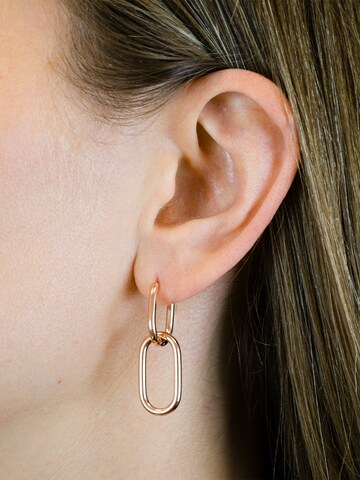 Boucles d'oreilles Liebeskind Berlin en or : devant