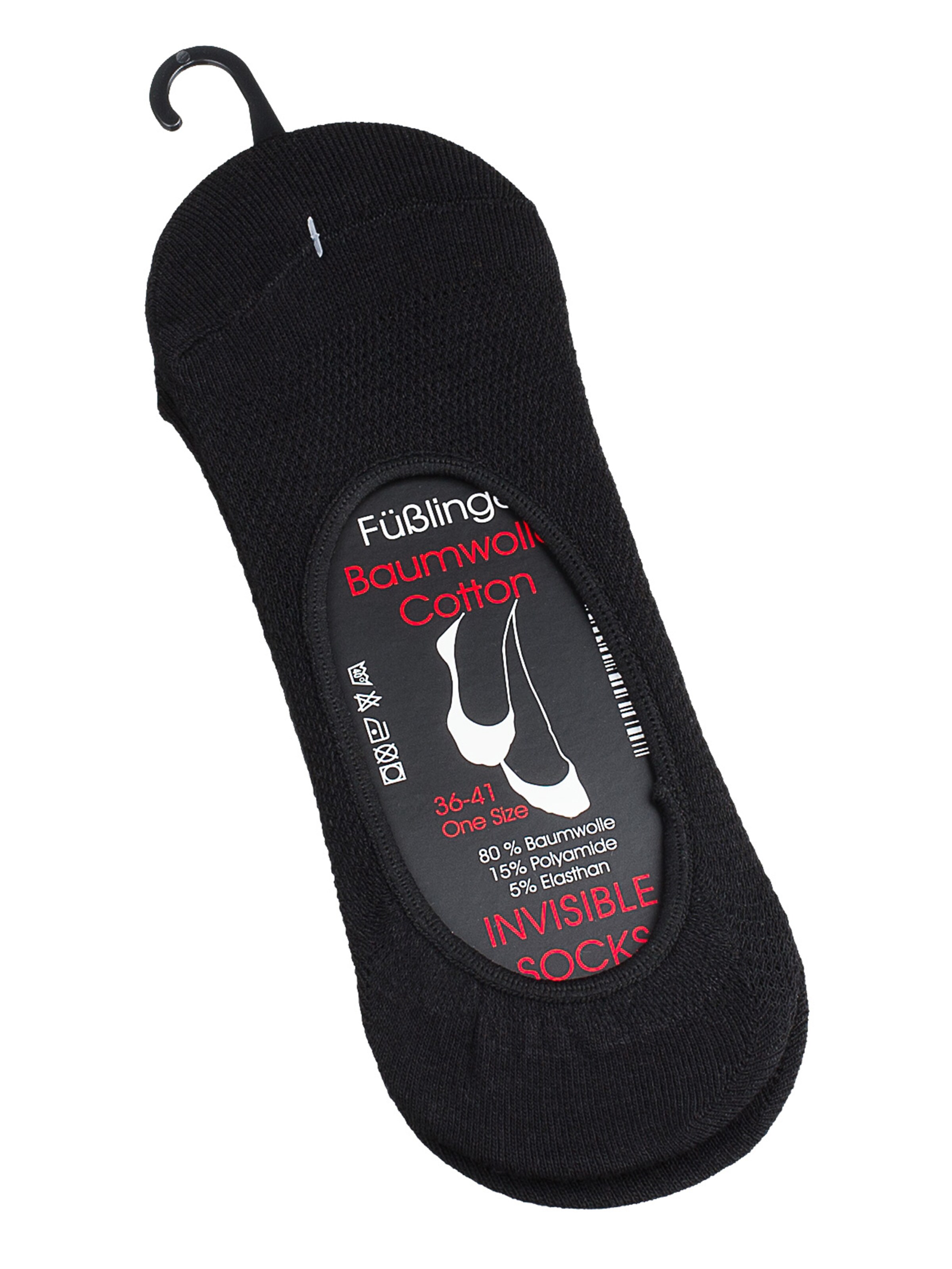 Vincent Creation - Meias curtas 'Footies' em preto