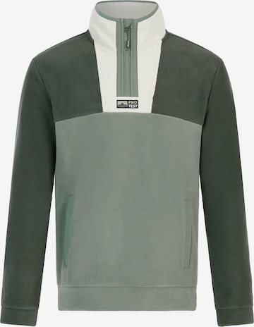 PROTEST Sportsweatshirt 'PRTLowton' in Groen: voorkant