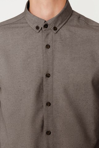 Trendyol Regular fit Button Up Shirt in Brown
