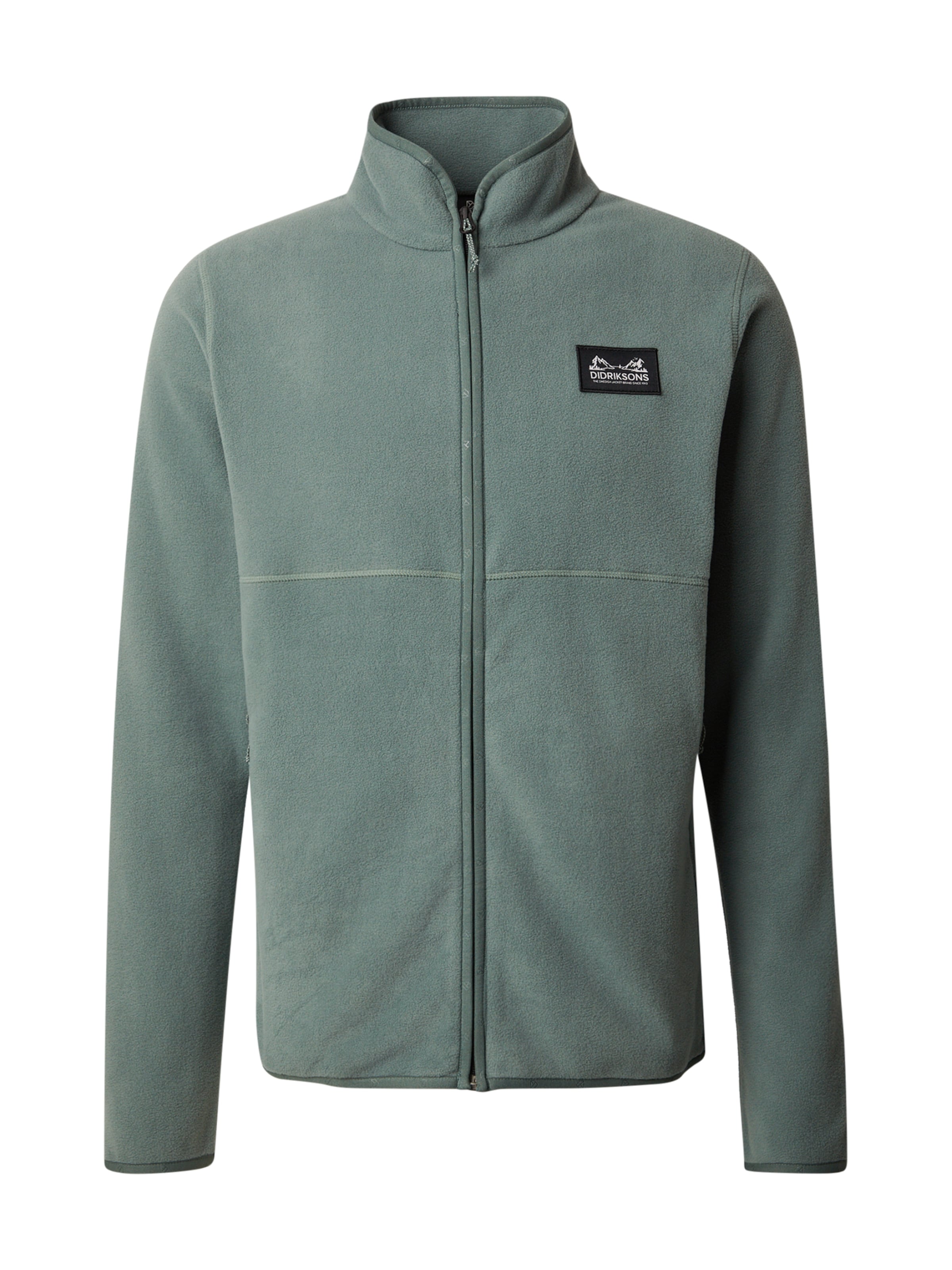 Didriksons Funktsionaalne fliisjakk, värv roheline: eest vaates