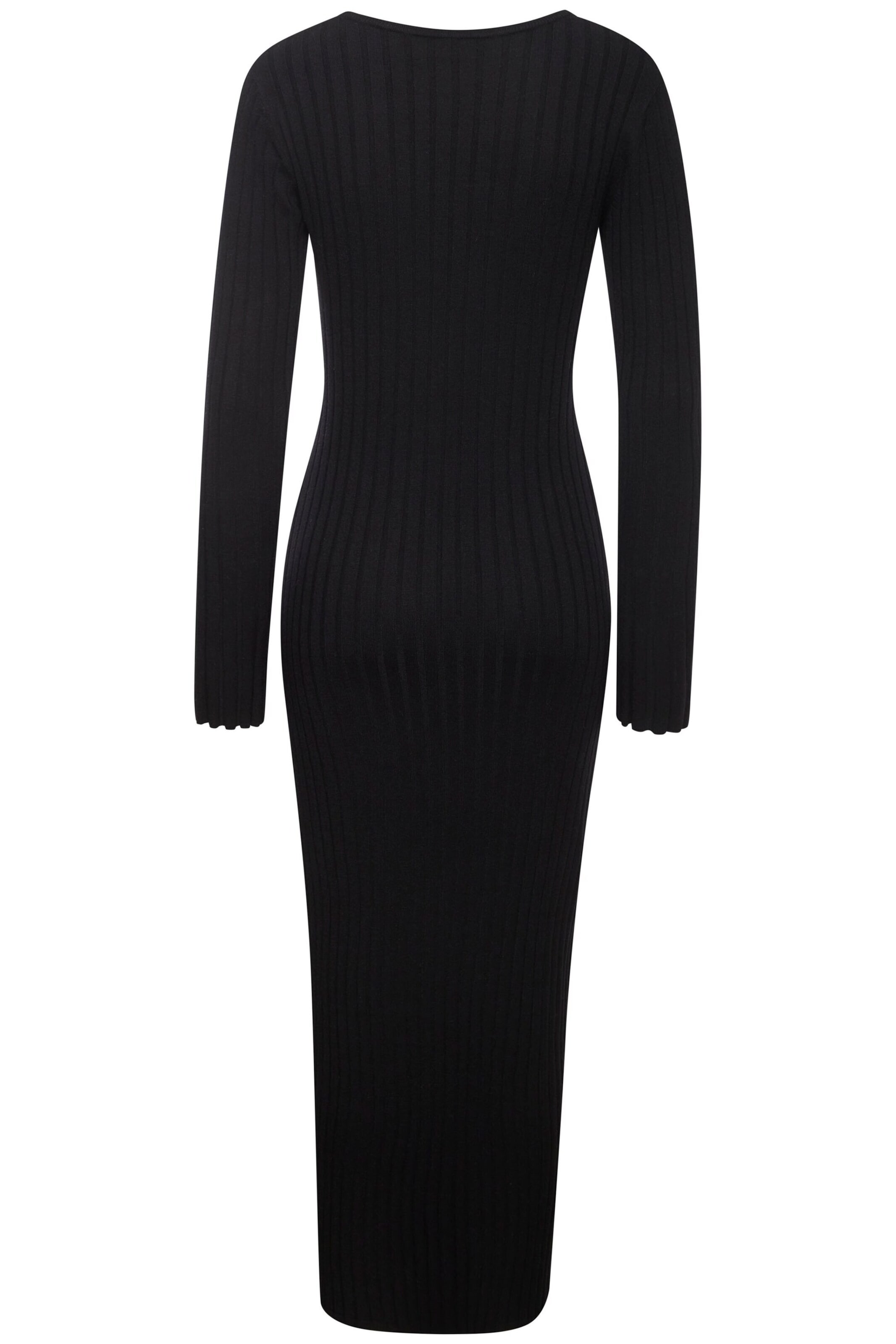 FRENCH CONNECTION Stickad klänning i svart