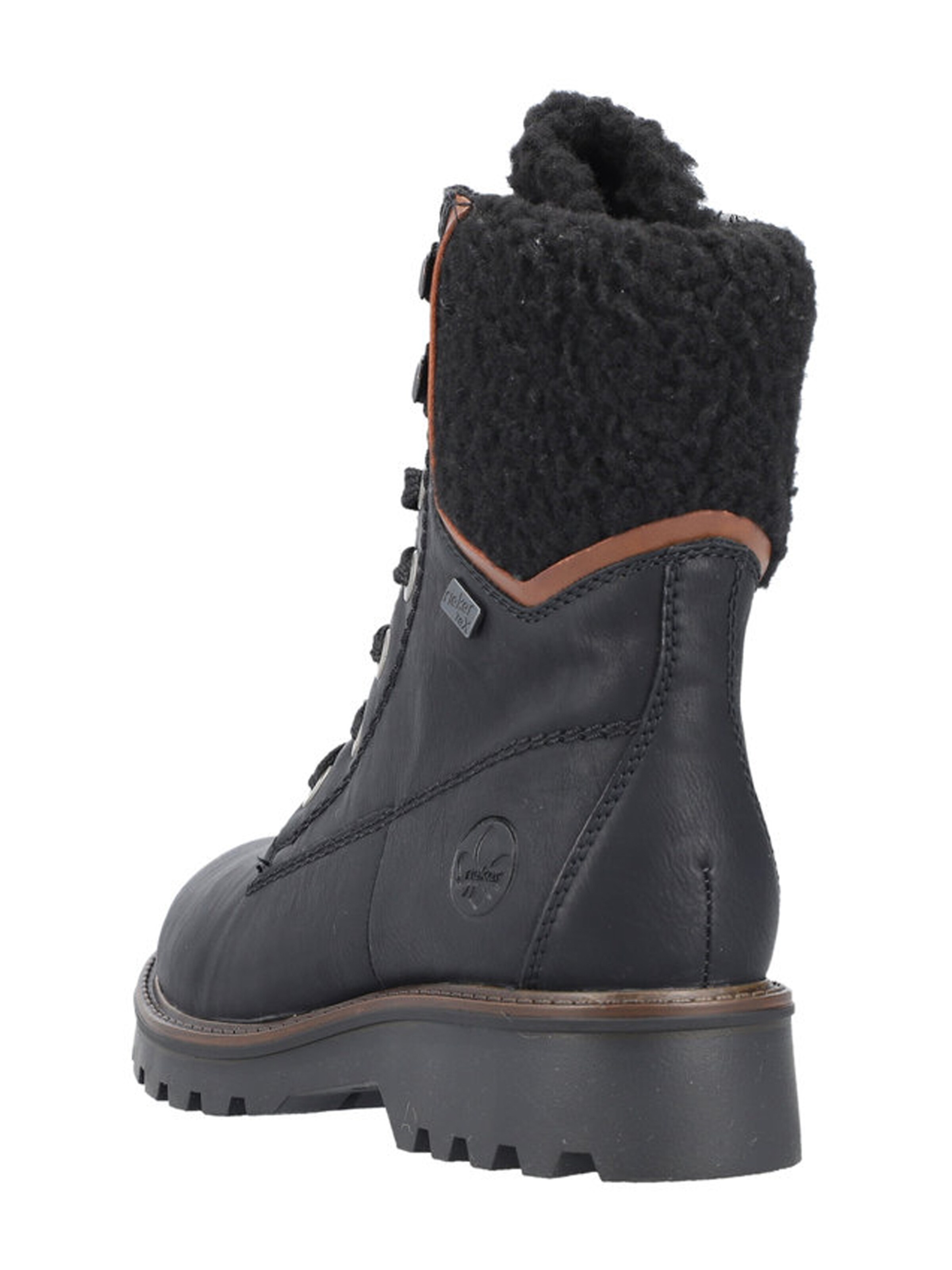 Bottines à lacets Rieker en noir