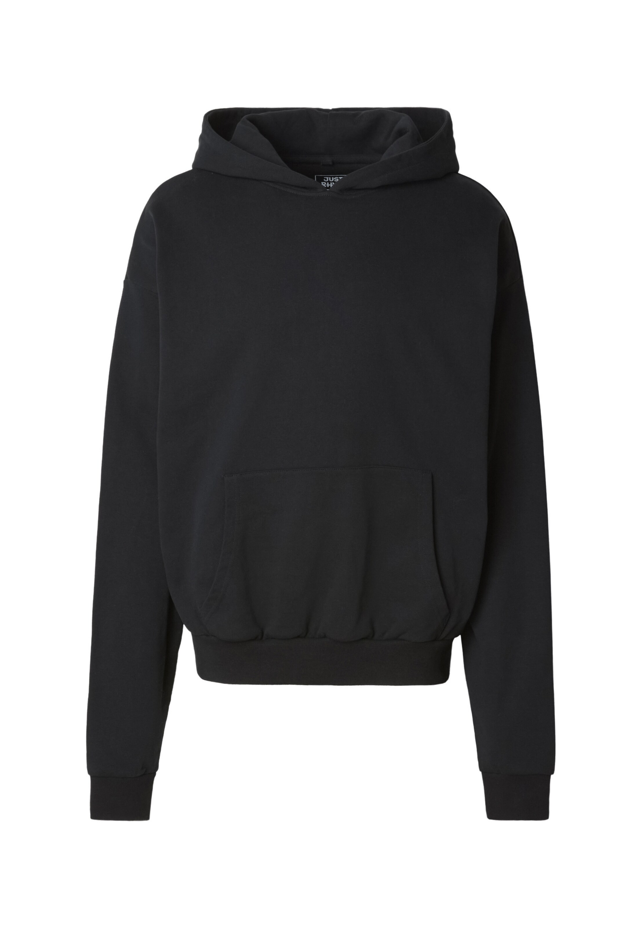 Sweat-shirt Just Rhyse en noir : devant