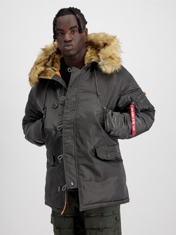 ALPHA INDUSTRIES Зимна парка 'N3B VF 59' в сиво: отпред