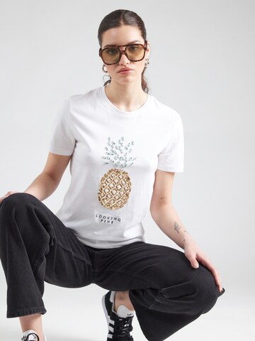 T-shirt 'ONLKITA' ONLY en blanc : devant