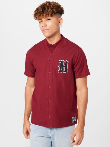 HOLLISTER Regular fit Overhemd in Rood: voorkant