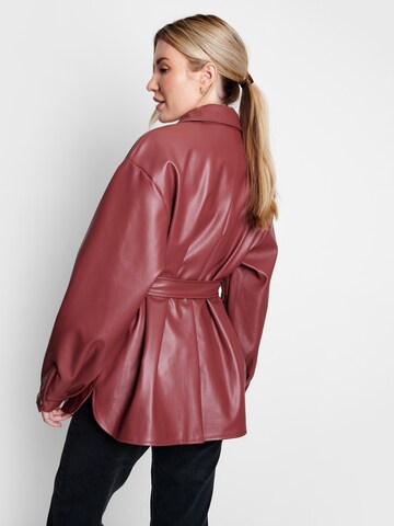 Threadbare Between-Season Jacket 'Coralie' in Red