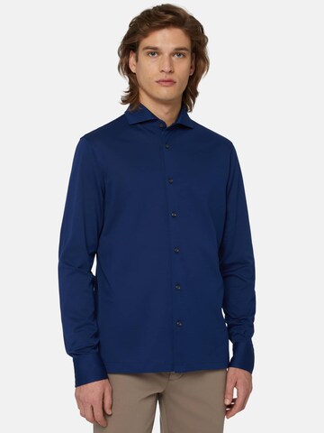 Slim fit Camicia di Boggi Milano in blu: frontale